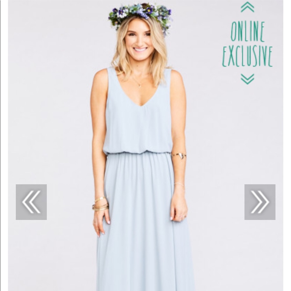 show me your mumu. Steel blue chiffon! Kendalll